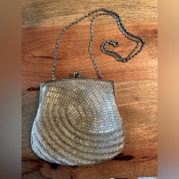 Vintage Beaded bag fully lined made in Macau - Picture 1 of 6